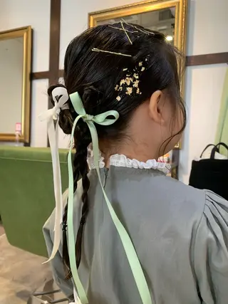 セミロング キッズ newi saLyu 片岡ふきのヘアスタイル