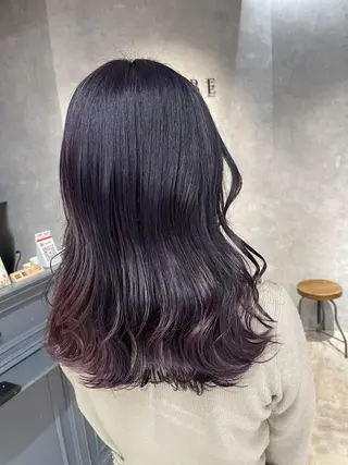 ロング カラー オフホワイトアンドなんば所属・福西 洋斗のヘアスタイル