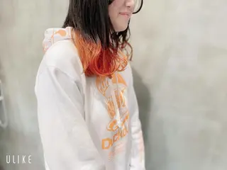 セミロング カラー ill副店長 立和田純也のヘアスタイル