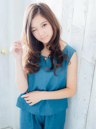 ロング motion所属・FUKUNAGA YUのヘアスタイル