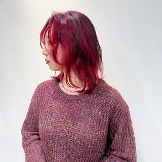 ミディアム 艶カラー🫧 猿渡 響のヘアスタイル