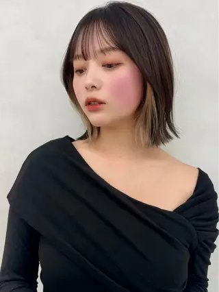 ミディアム 💎艶カラー・レイヤ ー・ボブ💎Kiriのヘアスタイル