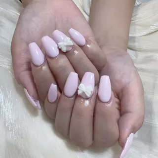 ネイル 🎀nana🫧 ワンホンネイル🎀のネイルデザイン