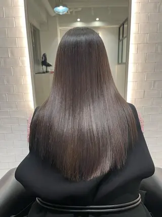 ロング カラー &chaLme   心斎橋所属・emi/髪質改善/ 韓国風/艶カラーのヘアスタイル