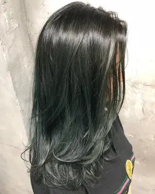 セミロング カラー ヘアアレンジ 遠藤 拓馬のヘアスタイル