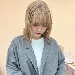 ミディアム カラー arisa/暖色 /伏見/レイヤーのヘアスタイル