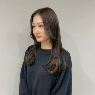 ロング カラー 江本真由香 透明感/艶カラー🍃のヘアスタイル