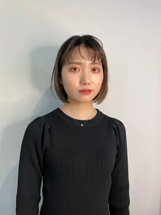 ショート カラー レイヤーパーマ＊ 顔まわり似合わせのヘアスタイル