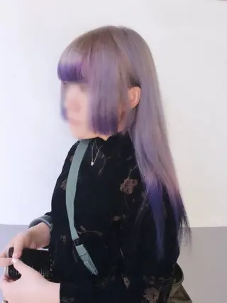 ロング カラー 中川 天のヘアスタイル