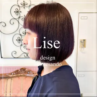 ショート カラー パーマ ヘアアレンジ メンズ 表参道Lise おおいしおりのヘアスタイル
