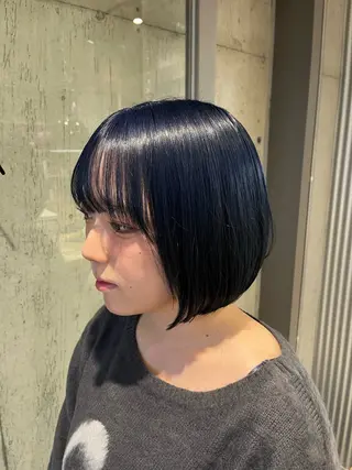 ミディアム カラー ヘアアレンジ 髪質改善・艶カラー・ ボブ・リクト💥のヘアスタイル