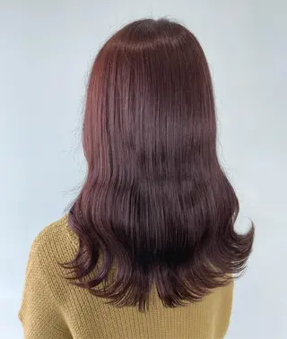 ロング カラー 吉原 愛美のヘアスタイル