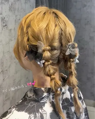 ミディアム ヘアアレンジ くすみカラー 🤎 髪質改善🪞✨/伽音のヘアスタイル