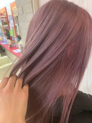 ロング カラー ヘアアレンジ 今村公介 ブリーチ特化、派手髪のヘアスタイル