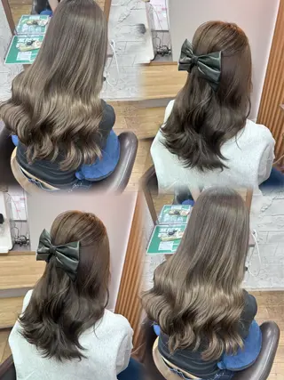 ロング ハイトーン×艶カラー 🤍MIZUKIのヘアスタイル