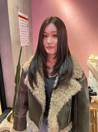 ロング 艶感透明感カラー🤍 hinaのヘアスタイル