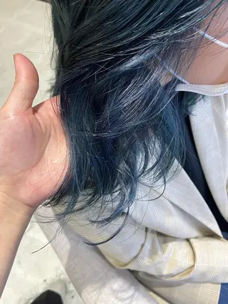 ミディアム カラー 🕊顔まわりカット ／インナーカラー🕊のヘアスタイル