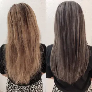 ロング カラー パーマ ヘアアレンジ 髪質改善専門店 エイジングケアのヘアスタイル