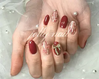 ネイル Jolly チップ長さだしのネイルデザイン