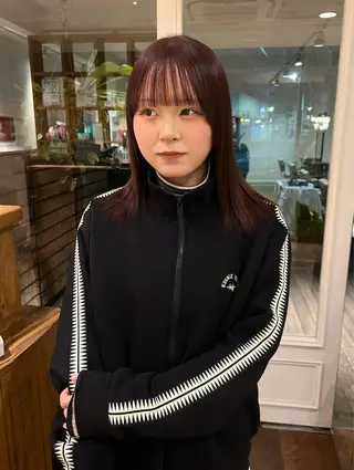 セミロング カラー KNACK 天王寺美容室のヘアスタイル