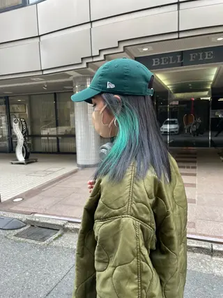 セミロング カラー オリーブベージュ/シ ョートボブたまき🧡のヘアスタイル