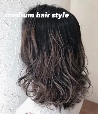 ミディアム シールエクステ/ 美髪カラー/茉央のヘアスタイル