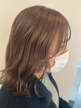ミディアム カラー ヘアアレンジ APREKO SAYAKAのヘアスタイル