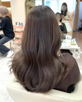 セミロング カラー 韓国ヘア🦢🖤 Sayumiのヘアスタイル