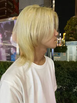 ミディアム sea's所属・ヒラカホ/矢場町/ ブリーチ/似合わせのヘアスタイル