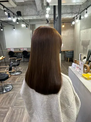 セミロング 村本 優依のヘアスタイル