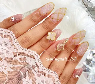 ネイル 23時まで❤︎韓国、 ワンホンネイルのネイルデザイン