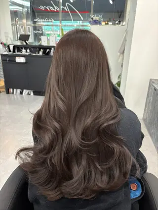 ロング カラー Ardore 韓国風カラー大阪のヘアスタイル