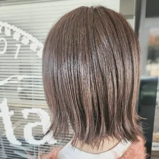 ミディアム ユウナ/眉ワックス /メンズカットモデルのヘアスタイル