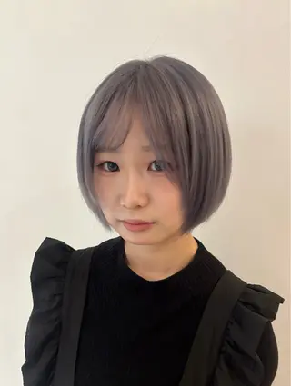 ショート カラー 透明感/韓国風 HIRARIのヘアスタイル