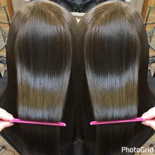 セミロング カラー パーマ ヘアアレンジ メンズ キッズ ネイル マツエク・マツパ PALETTE(パレット)所属・SHIORI💜口コ ミNo.1艶カラーのヘアスタイル