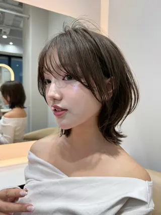 セミロング 大宮/透明感カラー＆ 美髪矯正🎀ゆづきのヘアスタイル