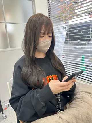 ロング 中島 結子のヘアスタイル