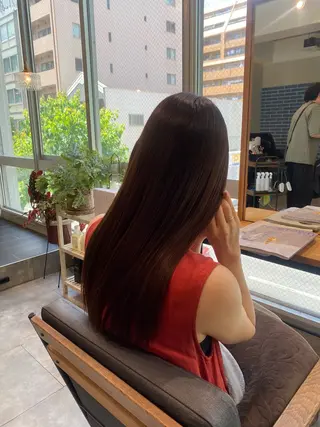 ロング カラー kiitos所属・透明感・脱赤味カラー ▫️雪野花のヘアスタイル