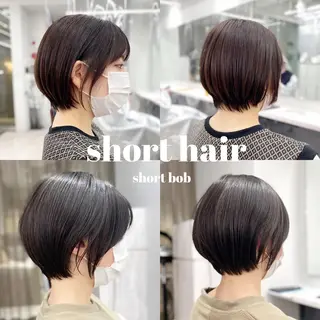 ショート 京都レイヤーカット/ 縮毛矯正/羽柴りくのヘアスタイル