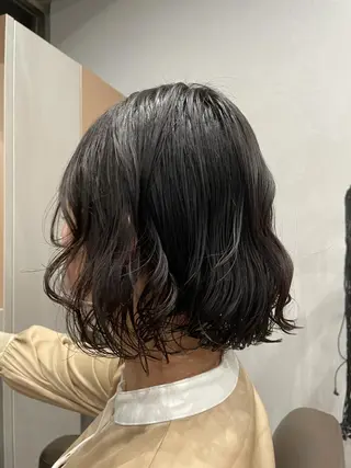 ミディアム カラー パーマ 吉田一輝 外国人パーマのヘアスタイル