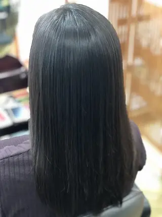 ロング カラー損傷毛縮毛矯正 ツイストスパ佐藤昭利のヘアスタイル