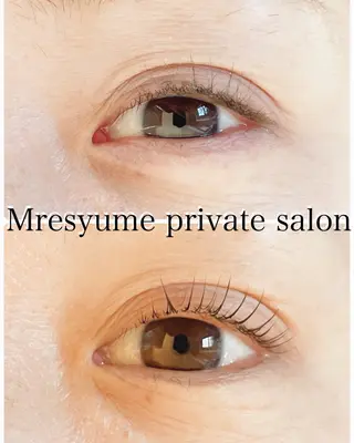 マツエク・マツパ Mresyume MAYUのマツエク・マツパデザイン