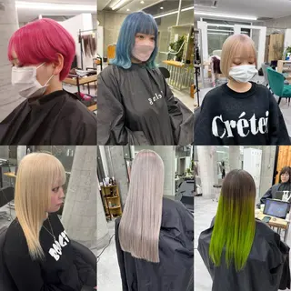 セミロング カラー 艶髪✨ブリーチ職人 井手正康のヘアスタイル