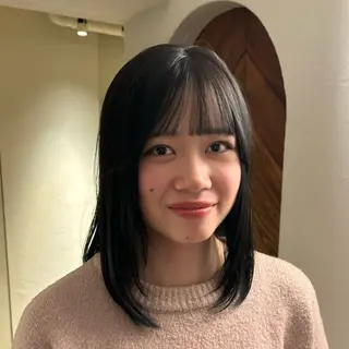 セミロング カラー ⌇🌹透明感カラー 🌹ᴍᴇɢᴜᴍɪ ⌇のヘアスタイル