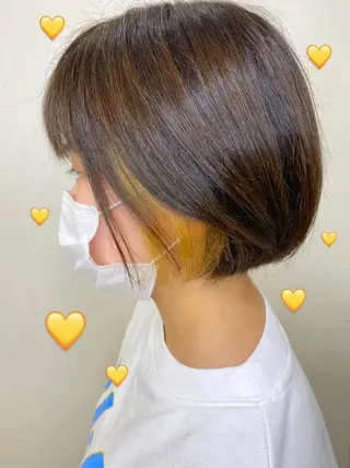 ミディアム カラー benji所属・Hamatsu Misakiのヘアスタイル