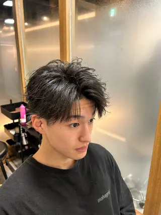 ショート カラー パーマ メンズ メンズ特化 👑YUTAのヘアスタイル