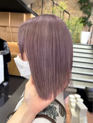 ミディアム カラー 💝ハイトーン/暖色 /吉祥寺/のヘアスタイル