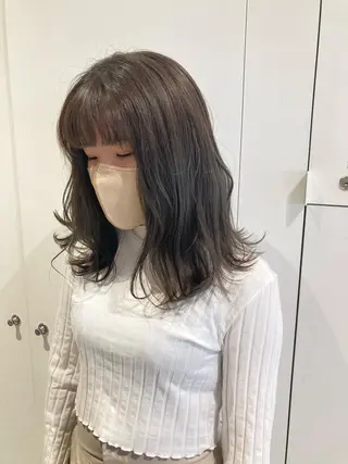ミディアム カラー 透明感カラー🫧 nanohaのヘアスタイル