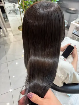 ロング カラー Sakuraෆ˚* 暗髪×まつパ🖤🥀のヘアスタイル