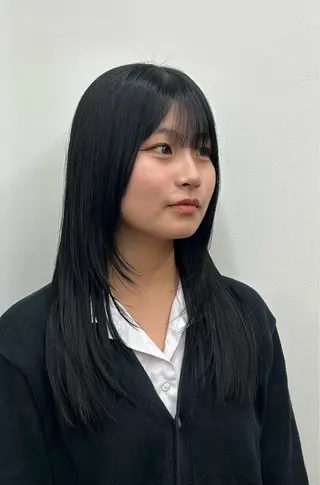 ロング 中西 美聖のヘアスタイル